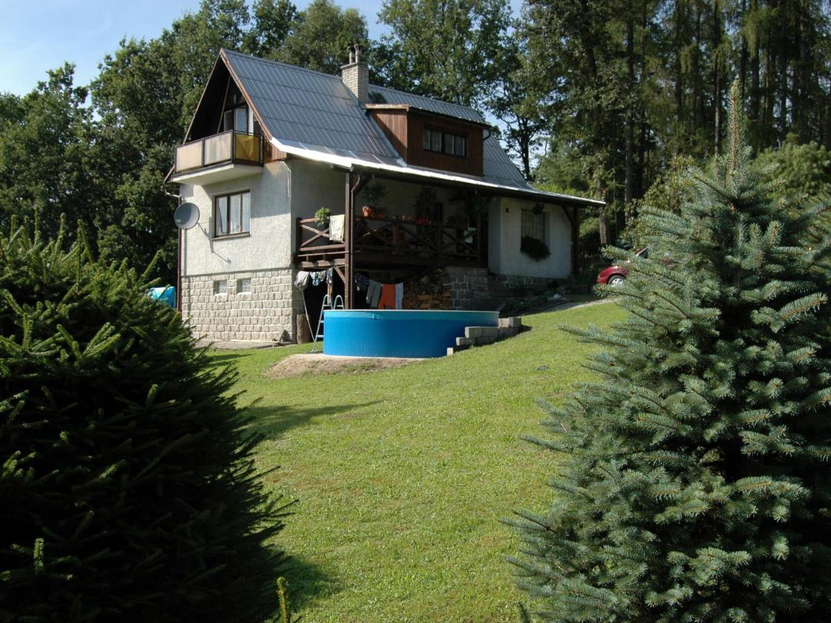 Villa House With The Pool And Fenced Garden Hnanice  Exterior foto